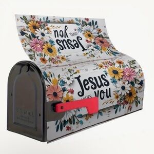 New Floral Decorative Mailbox Cover with a Glorious Message